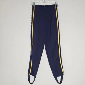 Moussy Studiowear Blue & Gold Stirrup Pants 1